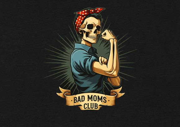 Bad Moms Club T-Shirt Design: A Closer Look