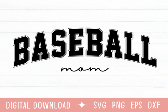 Baseball Mom Retro Varsity SVG: A Versatile Design
