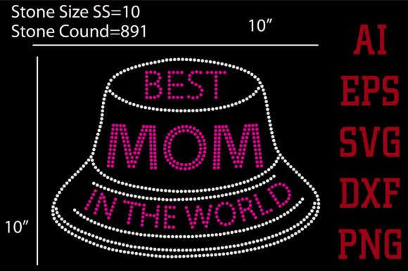 Best Mom in the World Rhinestone Design Review