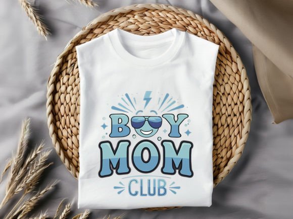 Boy Mom Club T-Shirt Design: A Versatile Embroidery Asset