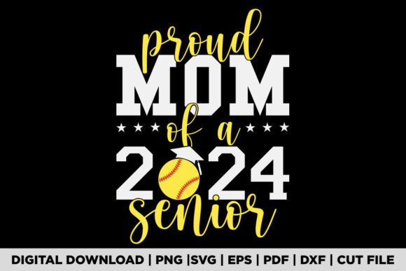 Proud Mom of a Senior 2024 T-shirt Design Review