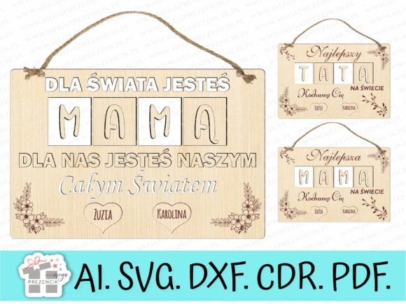 Thoughtful Gift Idea: Thank You to Parents Laser Cut Svg MAMA